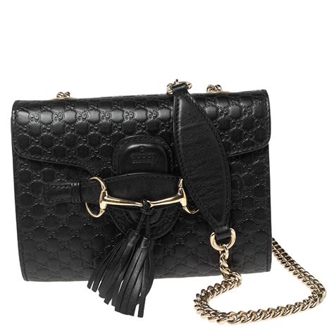 gucci chain bag microguccisima emily chain|gucci emily shoulder bag.